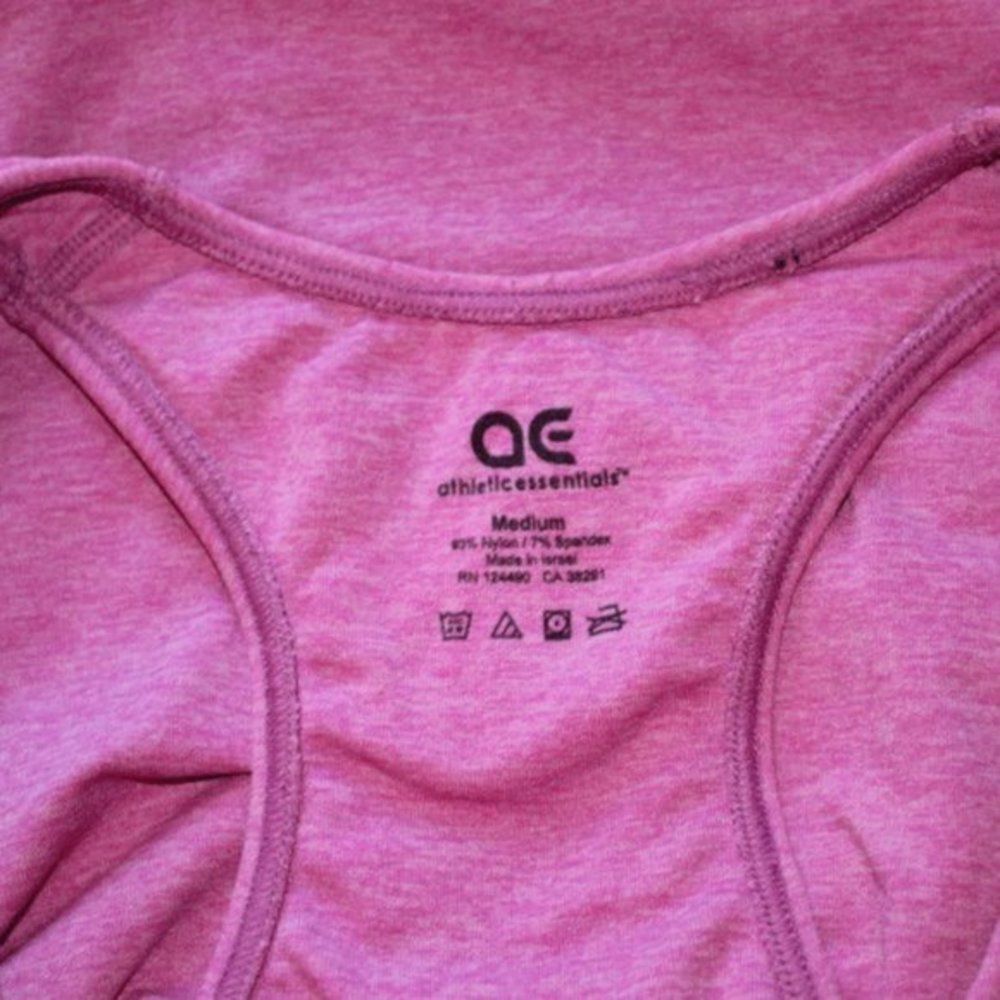 Athletic Essentials Pink Racerback Top Size M - Picture 3 of 3